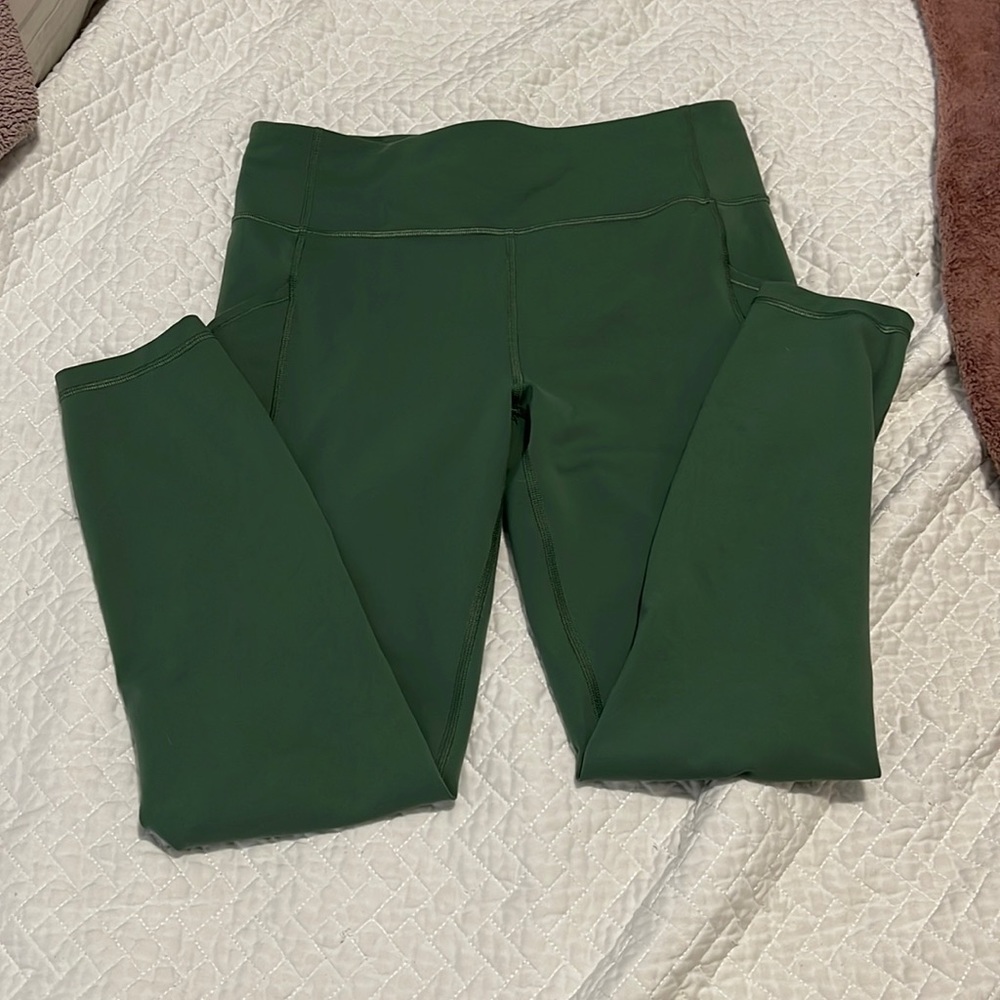 Lululemon Invigorate High-Rise Tight 25" Algae Green size 10